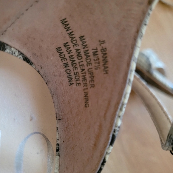 JLO Bannah Snakeskin wedge sandals - Picture 12 of 16